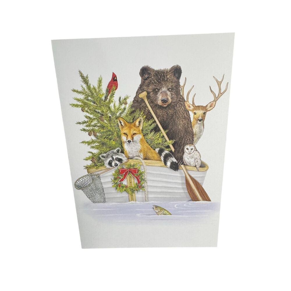 Forest Animals Boxed Christmas Cards Set 8